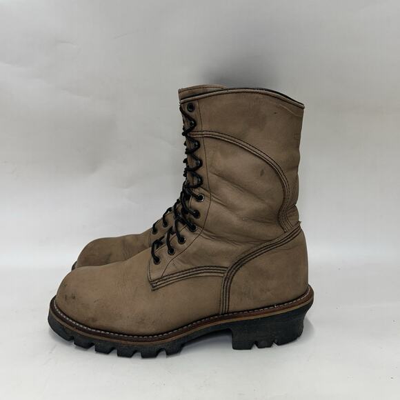 Red Wing 2292 Steel Toe Gore-Tex Logger Boots “Grey Brown” main image 9